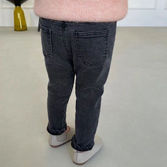 Kids' Fleece Lined Warm Jeans