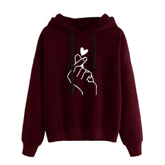 Women's Fleece Hoodie – Oversized Casual Hooded Sweatshirt with Pockets