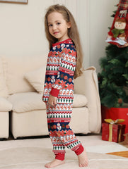 Cosy Festive Family Pyjama Set - Reindeer & Snowman Design