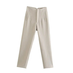 Women's High-Waist Pencil Trousers – Elegant Office & Formal Wear