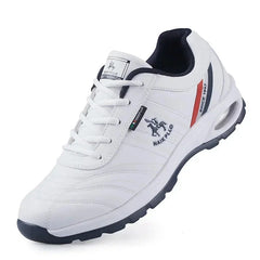 ALCUBIEREE Men's Outdoor Leather Casual Sneakers