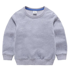 Kids' Cotton Crew Neck Sweatshirt, 10 Colours