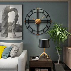 Nordic Luxe Silent Iron Wall Clock