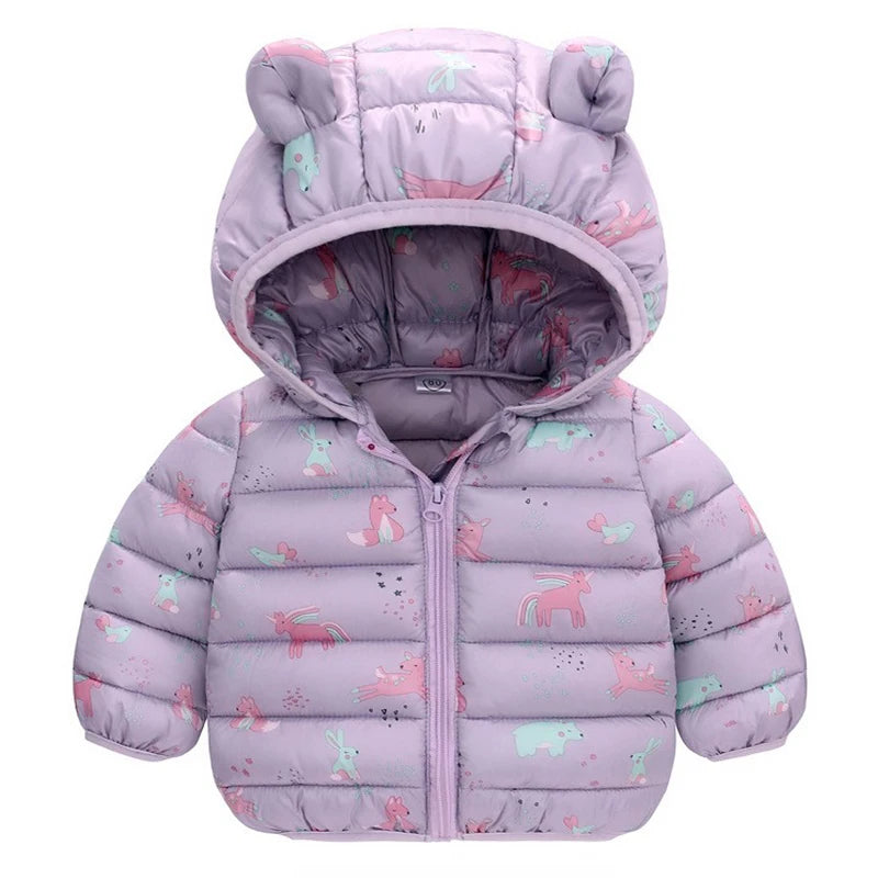 Kids' Lightweight Hooded Puffer Jacket