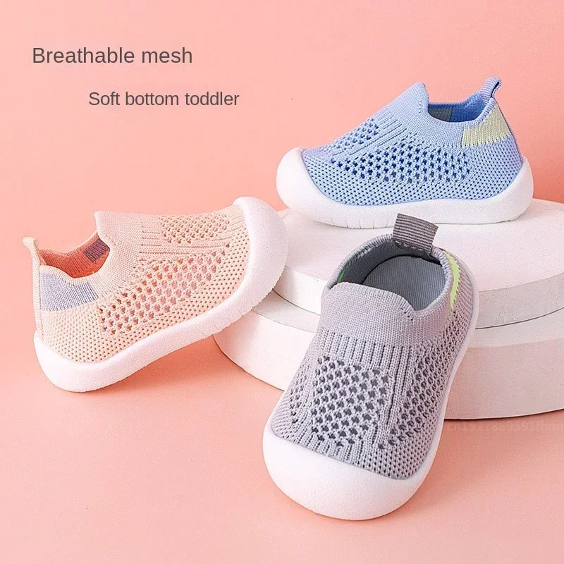 Baby and Toddler Knitted Slip-On Trainers