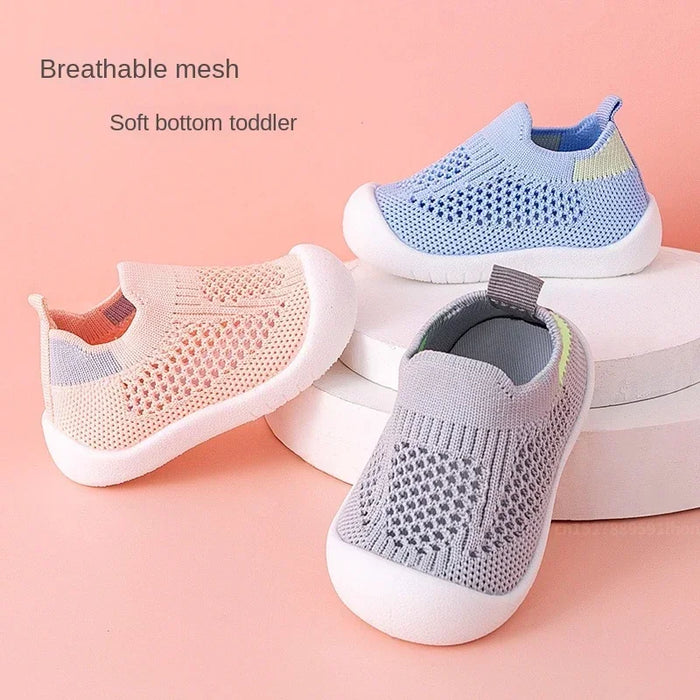 Baby and Toddler Knitted Slip-On Trainers