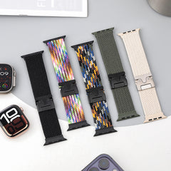 Braided Nylon Band for Apple Watch – Stretchy & Breathable