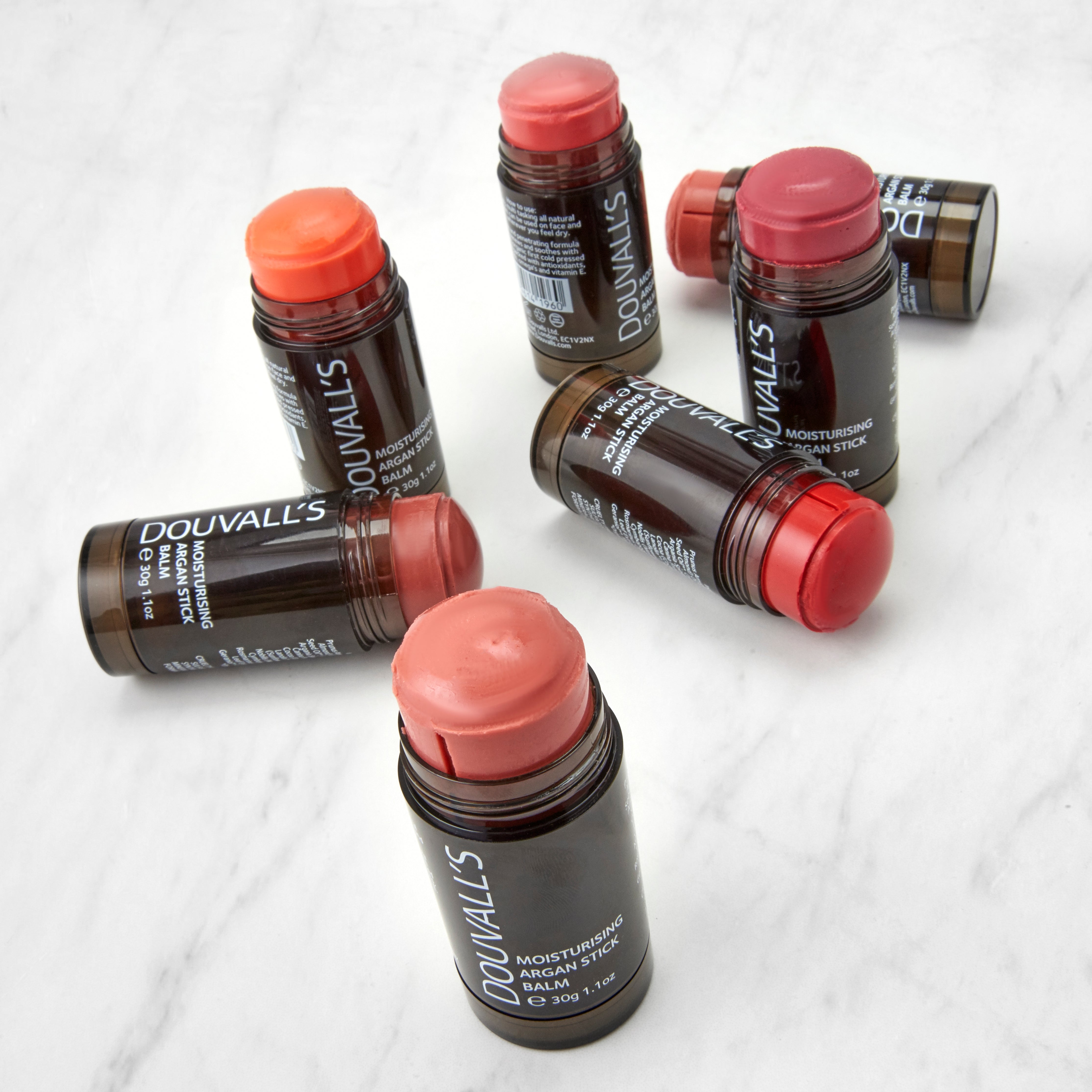 Argan Colour Balm Stick 30g – Lips, Cheeks & Eyes, Eight Shades