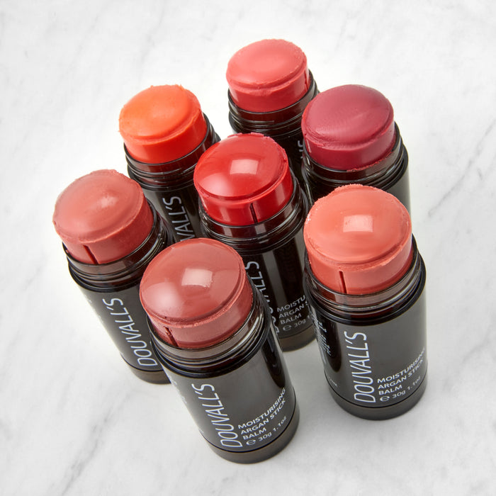 Argan Colour Balm Stick 30g, Lips, Cheeks & Eyes, Eight Shades