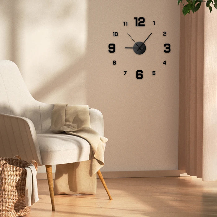 Frameless DIY Wall Clock, Silent & Stylish Home Décor, image 2