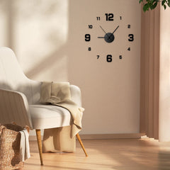Frameless DIY Wall Clock – Silent & Stylish Home Décor