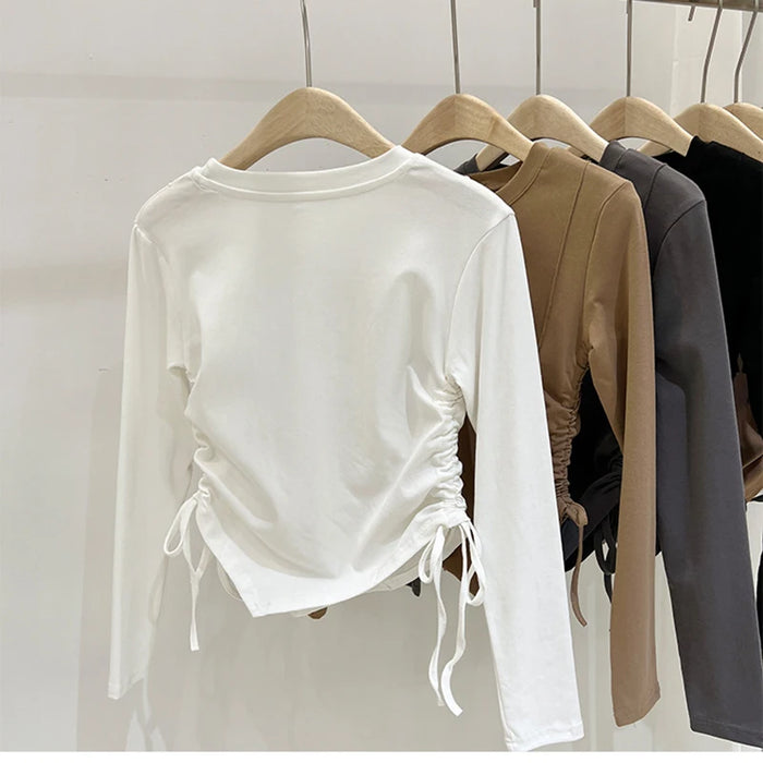 Girls' Long-Sleeve Cotton Tee, Soft & Stylish Everyday Wear, image 2
