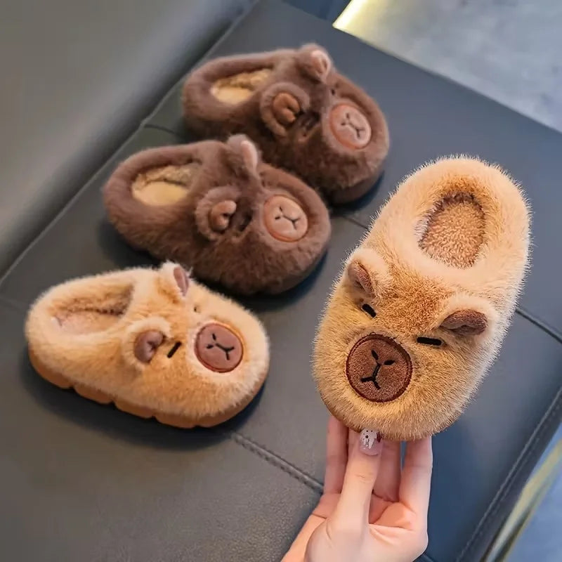 Kids' Warm Cartoon Slippers