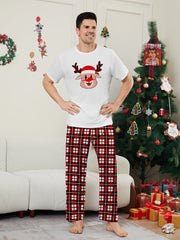 Cosy Family Christmas Pyjamas - Santa & Snowflake Print