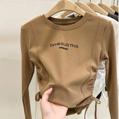 Girls' Long-Sleeve Cotton Tee – Soft & Stylish Everyday Wear