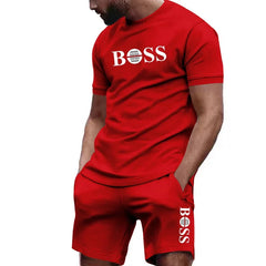 Men’s 2-Piece Sportswear Set – Short-Sleeve T-Shirt & Joggers