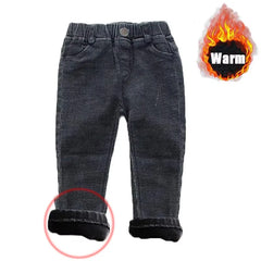 Kids' Fleece Lined Warm Jeans