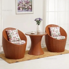 Modern Rattan Patio Set – 3-Piece Outdoor Furniture