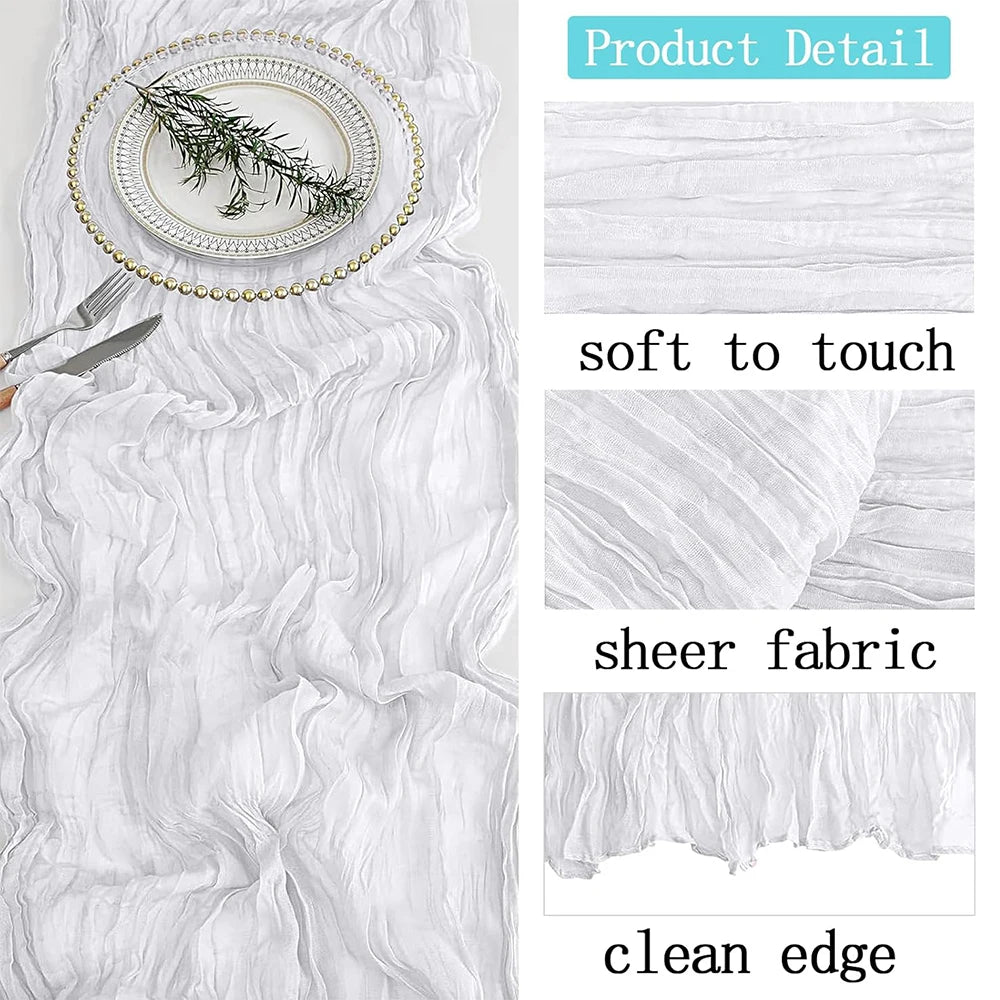 Cheesecloth Table Runner