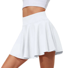 Women's High-Waisted Sports Skort – Lightweight Tennis & Yoga Skirt with Built-In Shorts