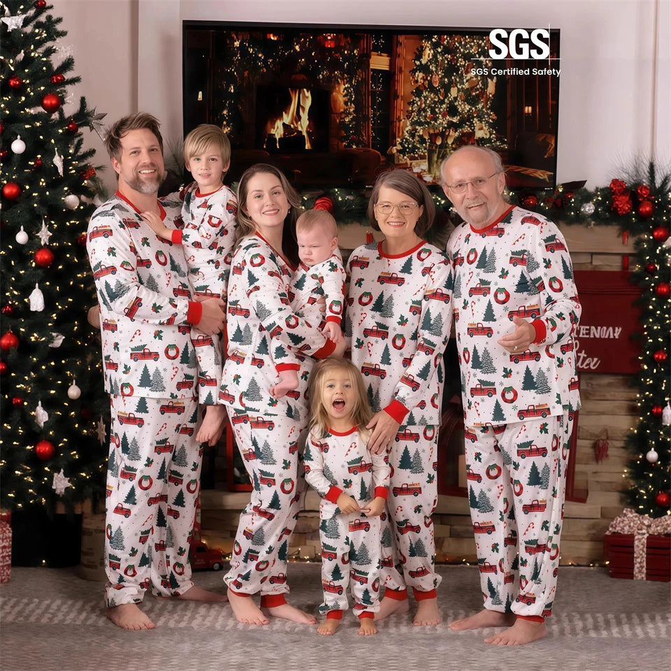 Festive Family Cotton Christmas Pyjama Set