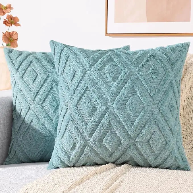 Velvet Diamond Cushion Cover, 45 x 45 cm