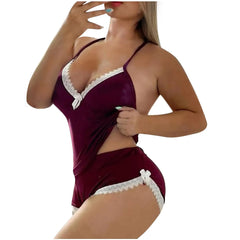 Women's Lace Lingerie Set – Wireless Bra & Panties