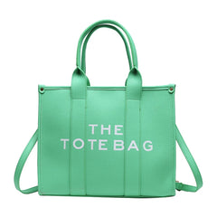 Luxury PU Leather Tote Bag – Women's Designer Shoulder & Crossbody Bag
