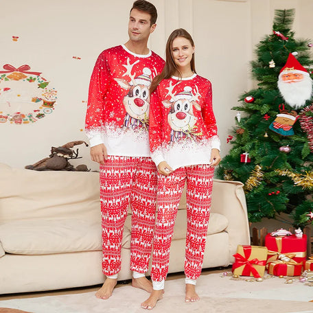 Festive Family Reindeer Pyjama Set