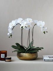 Elegant Orchid Silk Flower Arrangement