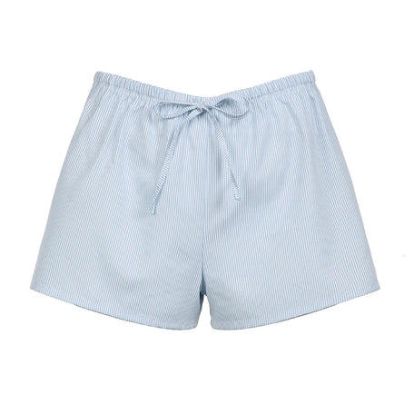 Women's Y2K Striped Low-Waist Shorts – Casual Streetwear Aesthetic