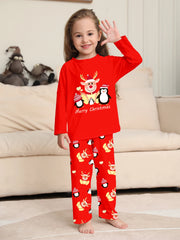 Cozy Family Christmas Pyjamas - Santa Reindeer Set