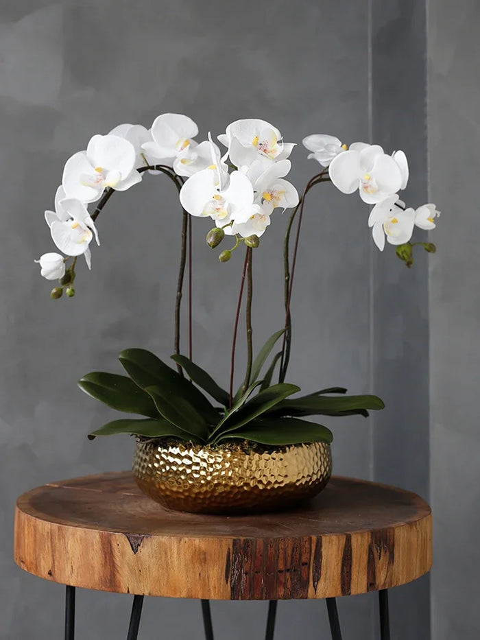 Elegant Orchid Silk Flower Arrangement