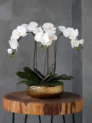 Elegant Orchid Silk Flower Arrangement