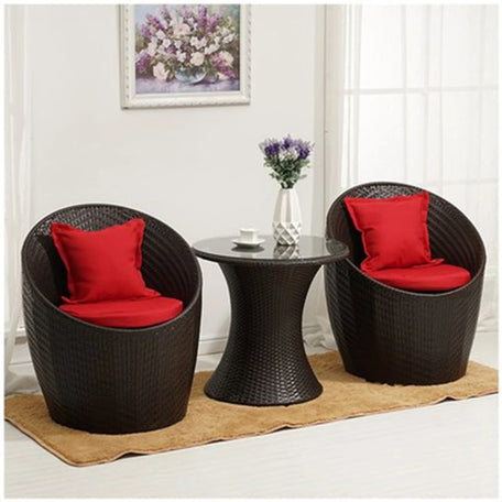Modern Rattan Patio Set – 3-Piece Outdoor Furniture