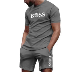 Men’s 2-Piece Sportswear Set – Short-Sleeve T-Shirt & Joggers