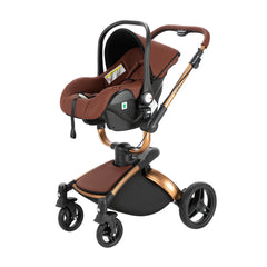 Luxury 3-in-1 High Landscape Baby Stroller – Lightweight & Foldable Travel System for Newborns