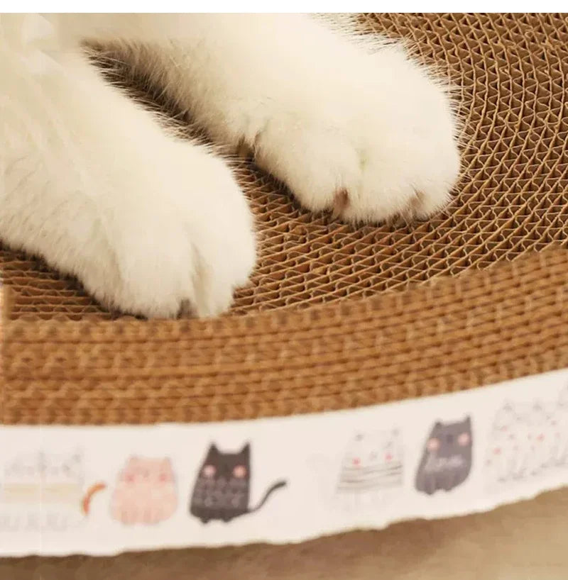 Corrugated Cardboard Cat Scratcher Bowl