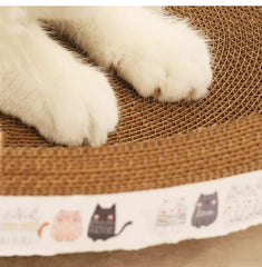 Corrugated Cardboard Cat Scratcher Bowl