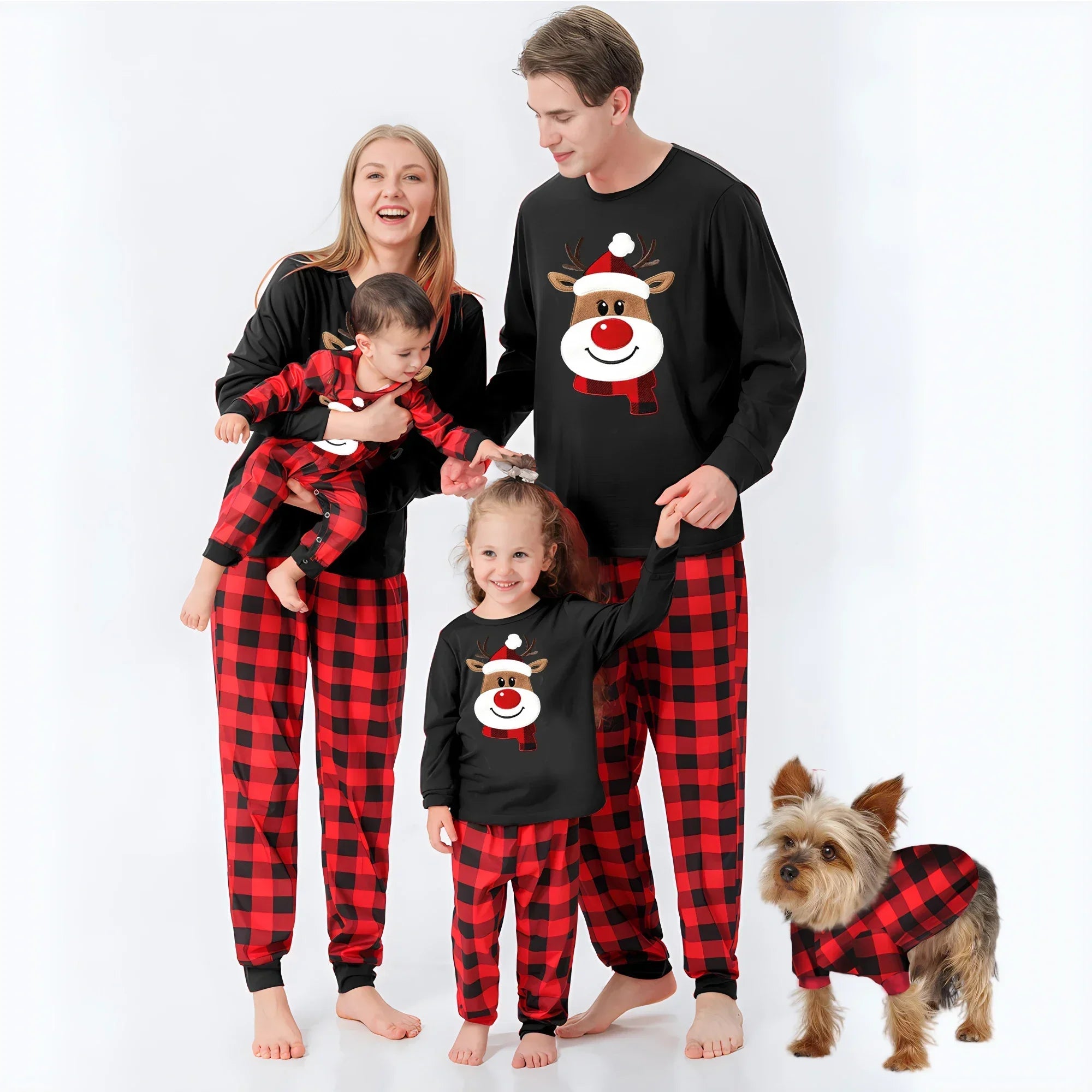 Festive Family Plaid Pyjama Set - Cosy Christmas