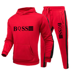 Men’s Casual Tracksuit – Hooded Sweatshirt & Jogger Set