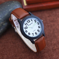 Classic Waterproof Leather Strap Quartz Watch