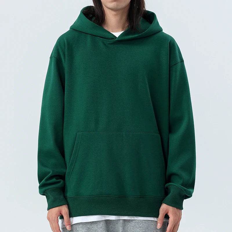 Men's Heavyweight Fleece-Lined Hoodie, 480gsm