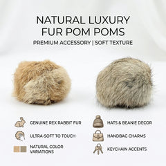 Faux Fur Pom Pom Cat Balls with Catnip