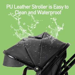 3-in-1 Luxurious Baby Stroller – High Landscape Travel Pram with Baby Carrier