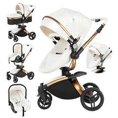 Luxury 3-in-1 High Landscape Baby Stroller – Lightweight & Foldable Travel System for Newborns