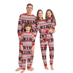 Cosy Festive Family Pyjama Set - Reindeer & Snowman Design