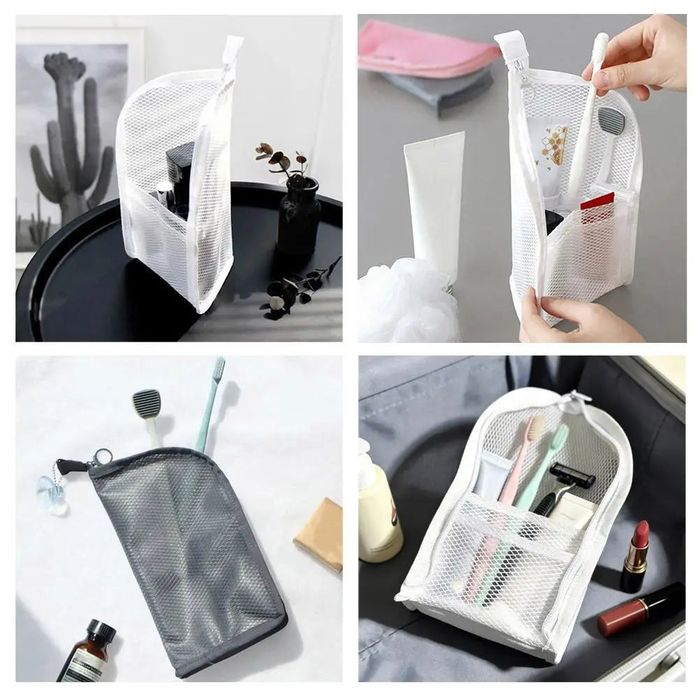 Stand-Up Mesh Toiletry Bag