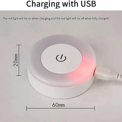 Portable LED Night Light – USB Rechargeable, Touch Control, Warm Ambience