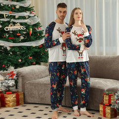 Festive Family Christmas Pyjamas Set - Cosy Elk Design